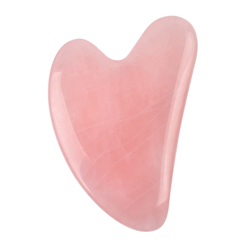 Rose Quartz Gua Sha – Natural Massage Stone