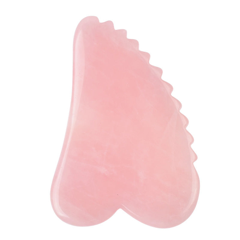 Rose Quartz Gua Sha – Natural Massage Stone