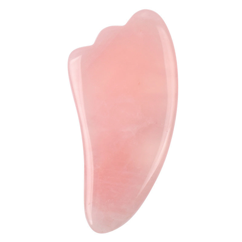 Rose Quartz Gua Sha – Natural Massage Stone
