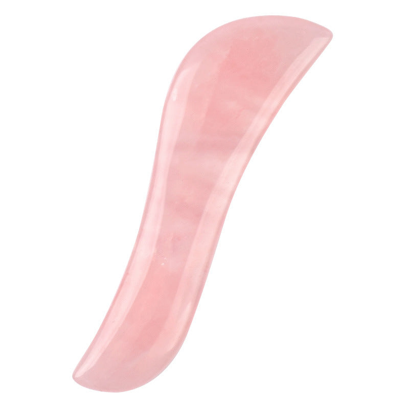 Rose Quartz Gua Sha – Natural Massage Stone