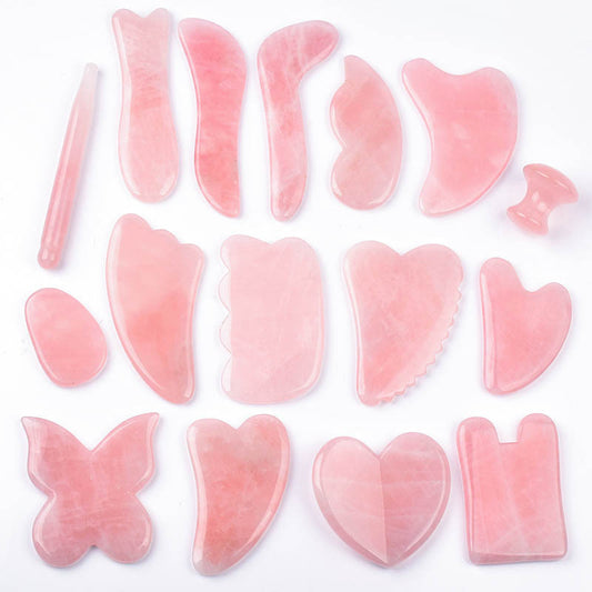 Rose Quartz Gua Sha – Natural Massage Stone