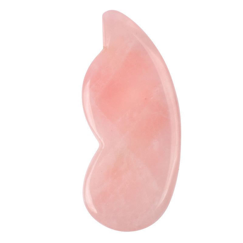 Rose Quartz Gua Sha – Natural Massage Stone