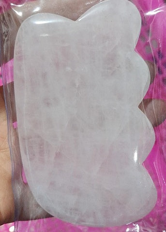 Rose Quartz Gua Sha – Natural Massage Stone