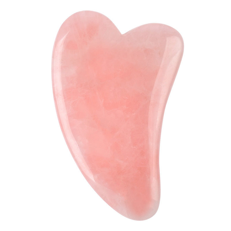 Rose Quartz Gua Sha – Natural Massage Stone