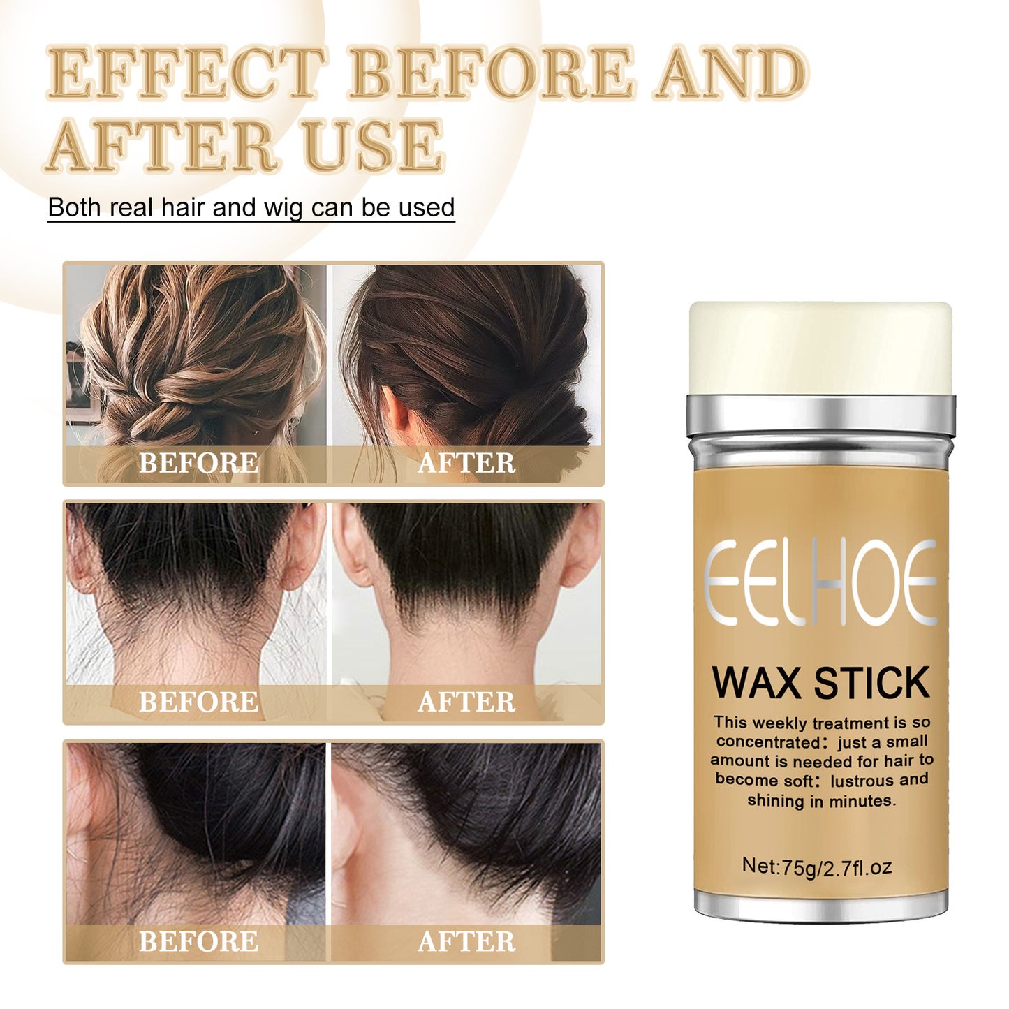 Hair Wax Stick – Smooth & Anti-Frizz