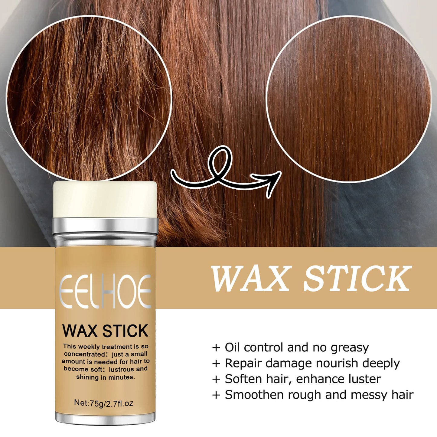 Hair Wax Stick – Smooth & Anti-Frizz