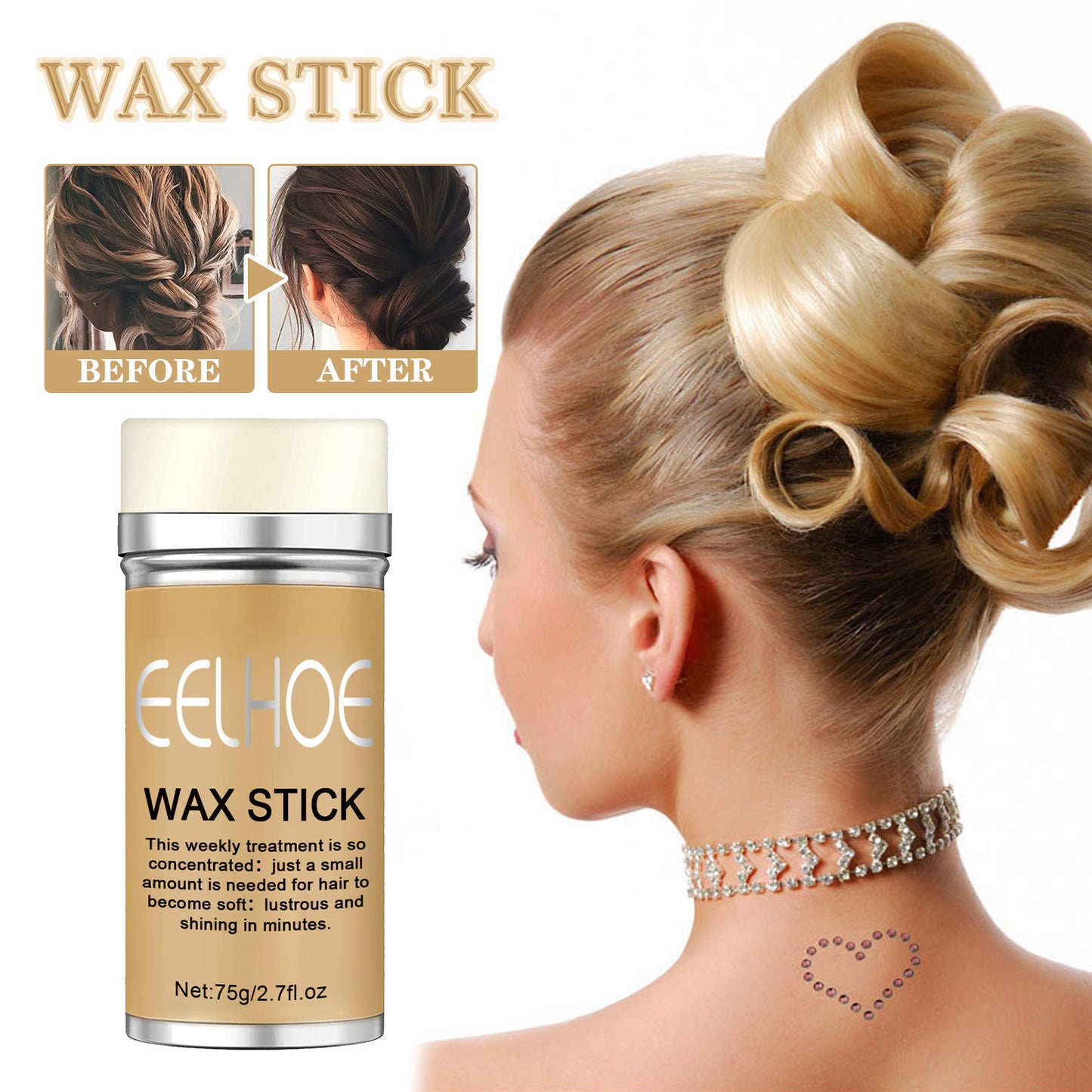 Hair Wax Stick – Smooth & Anti-Frizz